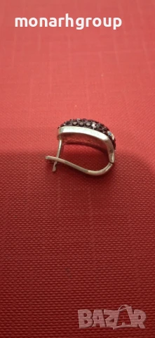 Сребърна обеца, снимка 3 - Обеци - 51058397