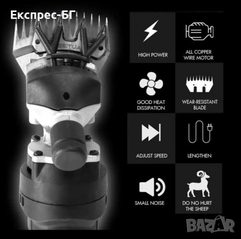 ПРОФЕСИОНАЛНА МАШИНКА ЗА ПОДСТРИГВАНЕ НА ЖИВОТНИ / овце и кози / Машинка за Стригане на животни, снимка 8 - За селскостопански - 37123537
