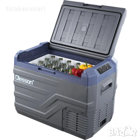 Olesson 35L Портативен хладилник с фризер 12V 24V 220V Хладилна кутия, снимка 2 - Аксесоари и консумативи - 49681121