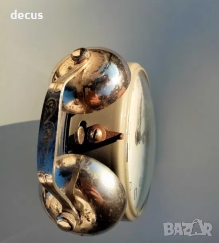 Ретро будилник Янтар JANTAR 4 jewls USSR - работещ, снимка 5 - Антикварни и старинни предмети - 51456025