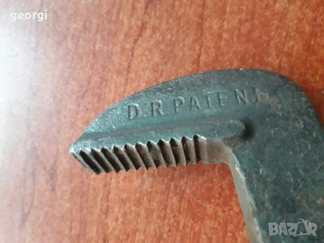 Стар немски раздвижен ключ антика D. R. PATENT, снимка 6 - Колекции - 31445106