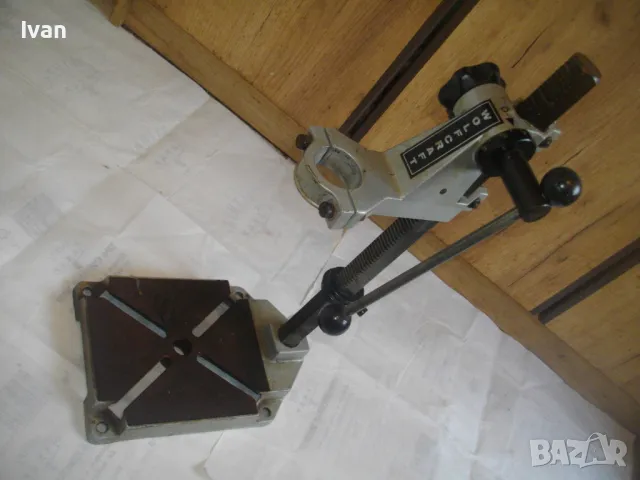 WOLFCRAFT ФРГ МАСИВНА ГОЛЯМА НЕМСКА СТОЙКА ЗА БОРМАШИНА ПРОФЕСИОНАЛНА 8,0кг/работен ход 85мм