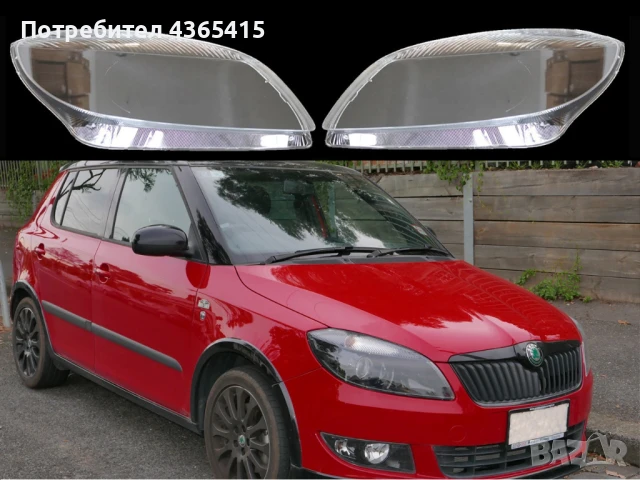 Стъкла за фарове на Skoda Fabia 2 Facelift (2010-2014)