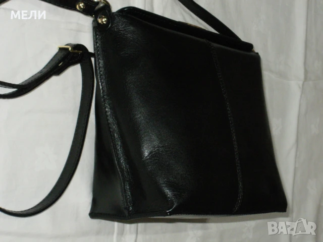 нови малки черни чантички естествена кожа, снимка 3 - Чанти - 51075412