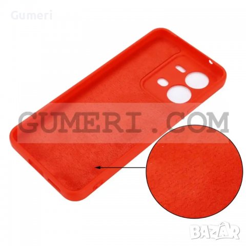 Vivo V25 - Силиконов Гръб - Велур, снимка 8 - Калъфи, кейсове - 39790047