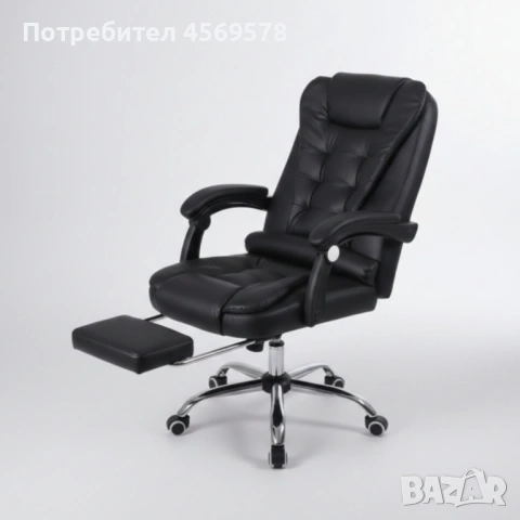 🌟ПРОМО-ЦЕНА! 🌟НОВ ПРОДУКТ!🌟🪑🌟Ергономичен офис стол с масаж и подложка за крака🌟, снимка 3 - Столове - 53189004