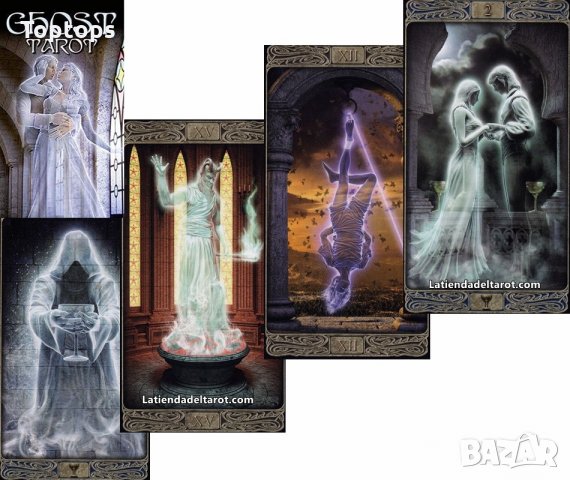 Таро карти: Tarot of Haunted House & Ghost Tarot & Illuminati Tarot, снимка 4 - Карти за игра - 34164763