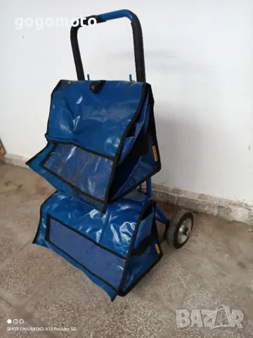 Яка, здрава шаранджийска товарна количка за рибари, за такъми, инструменти и ..., снимка 4 - Куфари с инструменти - 36397220