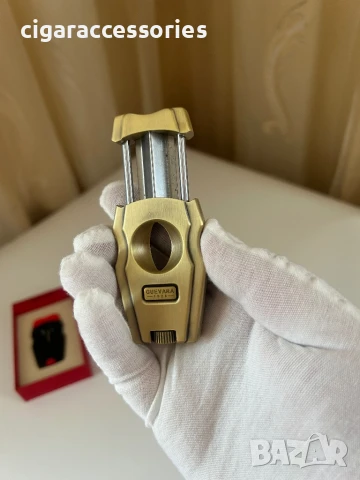 Резачка за пури GUEVARA – V-образно рязане и пънч, снимка 4 - Запалки - 50549458