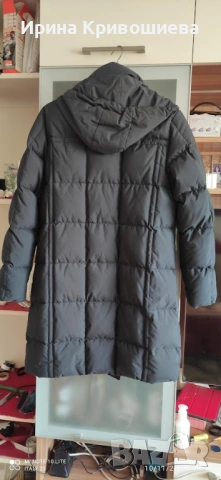 Дълго зимно палто S/М,  черно, снимка 2 - Якета - 53914711