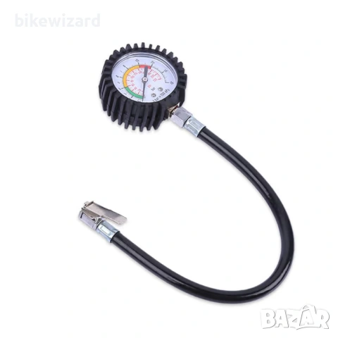 Аксесоар за компресор и манометър за гуми – дължина на тръбата 38 см НОВИ