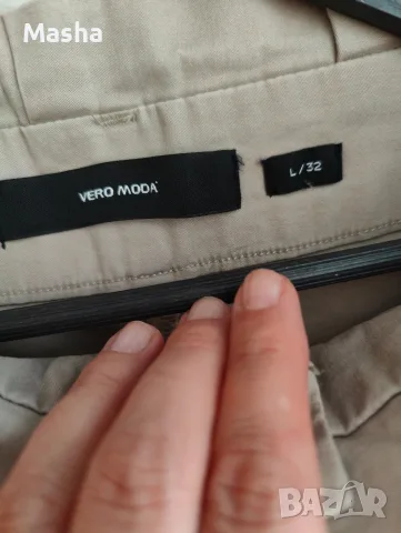 Бежови панталони Vero Moda тип Paperbag размер L/32, супер състояние, снимка 7 - Панталони - 56020555