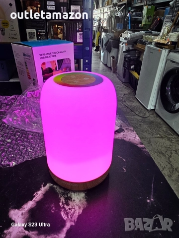 LED нощна лампа с тъчскрийн, димируема с 256 RGB цвята и 4 режима, снимка 10 - Лед осветление - 52734990