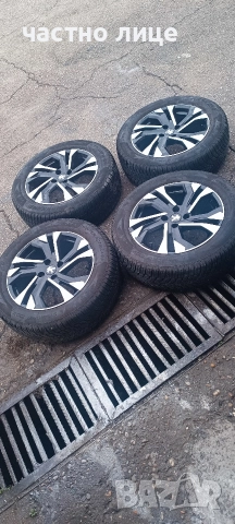 4 броя алуминиеви джанти с гуми 17цола,4/108, снимка 2 - Гуми и джанти - 52893054