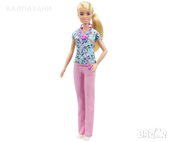 Кукла Barbie - Кукла с професия медицинска сестра GTW39, снимка 2 - Кукли - 44225307