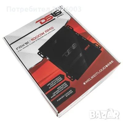 ЧИСТО НОВ Усилвател DS18 FRX1K (1000W RMS @ 1 Ohm) Class D, Моноблок