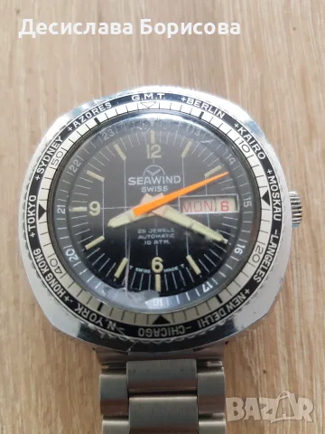 Ретро часовник SEAWIND SWISS, снимка 2 - Мъжки - 55775301