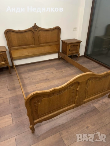 Kомплект масивни дъбови мебели за спалня стил Louis XV