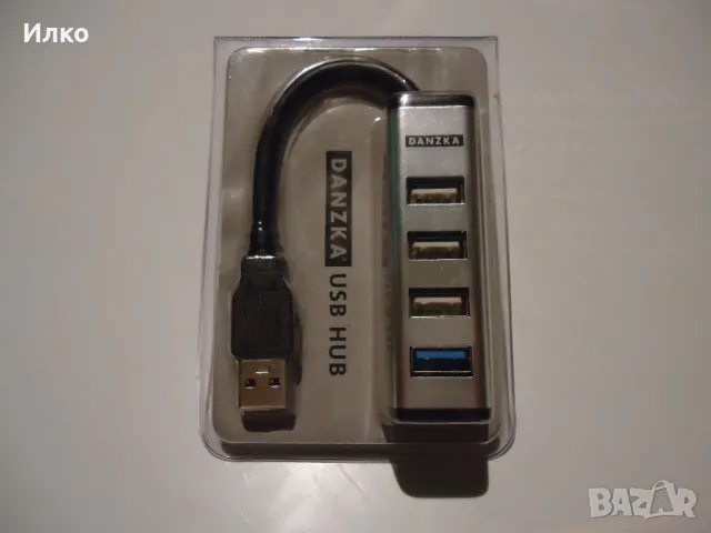 USB HUB - 4xUSB, снимка 2 - Кабели и адаптери - 48910137