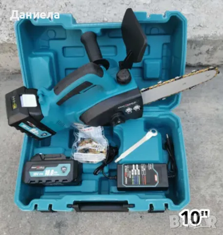 Акумулаторна резачка за дърва с маслен филтър, снимка 4 - Други инструменти - 48640629