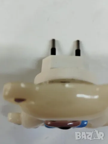 Нощна лампа с меченце към контакт  - лека и топла светлина и не дразни очите както светодиодните, снимка 2 - Друга електроника - 49795665