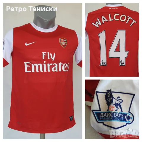 Тениска Arsenal (Theo Walcott #14) Nike — Деца размер XL Червено (сезон 2010/11)