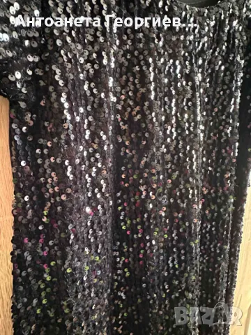 Рокля с пайети, снимка 2 - Рокли - 49978034