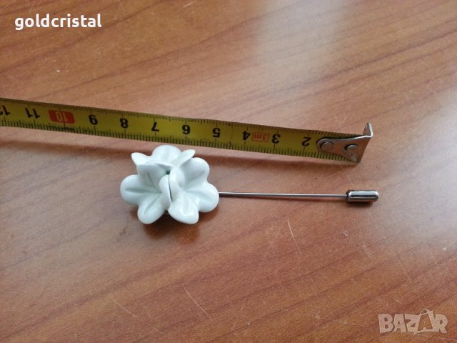  порцелан брошка игла , снимка 2 - Антикварни и старинни предмети - 39556485