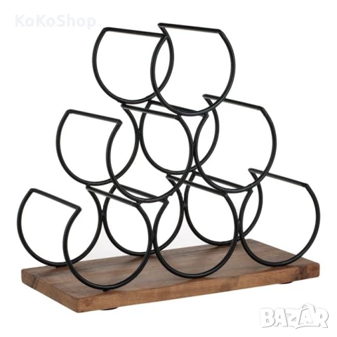 Стойка за вино-30x16.5x29 см./поставка за бутилки вино, снимка 2 - Декорация за дома - 51421639