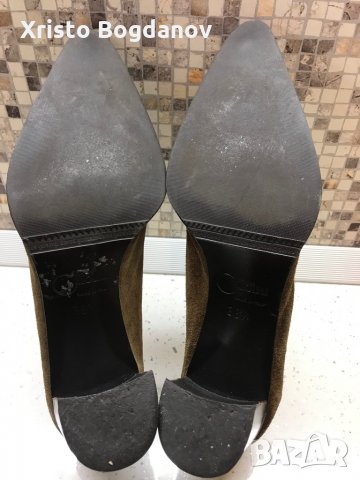 Дамски велурени обувки на ток ,,DONNA CAROLINA” номер 37, снимка 5 - Дамски обувки на ток - 30086059