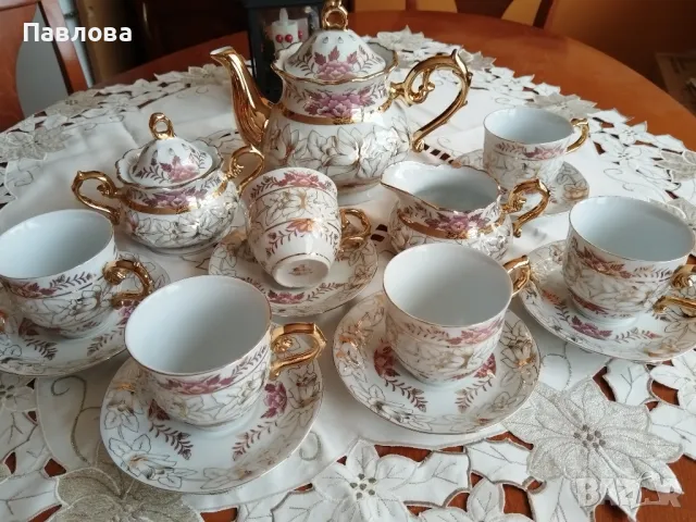 порцеланов сервиз за чай Тhun, снимка 4 - Сервизи - 48374850