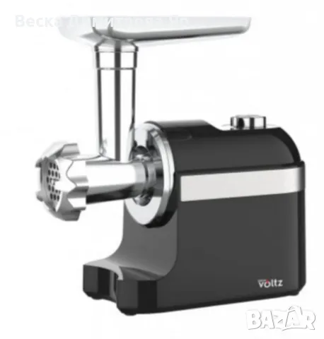 Месомелачка Voltz OV51991F, 1600W, приставка за домати, черен, зелен