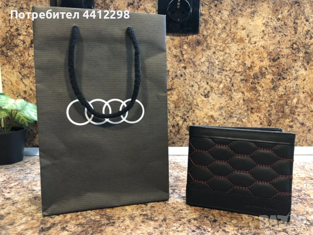 Стилно оригинално портмоне AUDI - спортна визия, снимка 2 - Портфейли, портмонета - 53951505