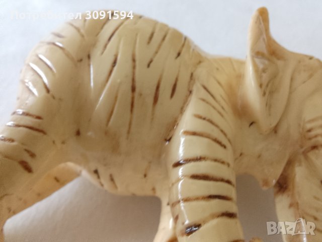 Рядка фигура, скулптура,статуетка Слонче от Слонова кост във перфектно състояние , снимка 11 - Антикварни и старинни предмети - 44296113