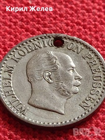 СРЕБЪРНА МОНЕТА 1 грошен 1870г. Вилхелм първи Клеве Прусия УНИКАТ 61681, снимка 8 - Нумизматика и бонистика - 40047595