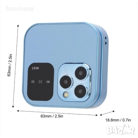 Сгъваем телефон i16 Pro, мини телефон, малък телефон, телефон с капаче, българско меню на български, снимка 6 - Apple iPhone - 52504512