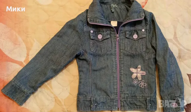 Детско яке за момиче пролет/есен - джинсово, дънково, памучно, детско ски яке Декатлон, снимка 8 - Други - 49206379
