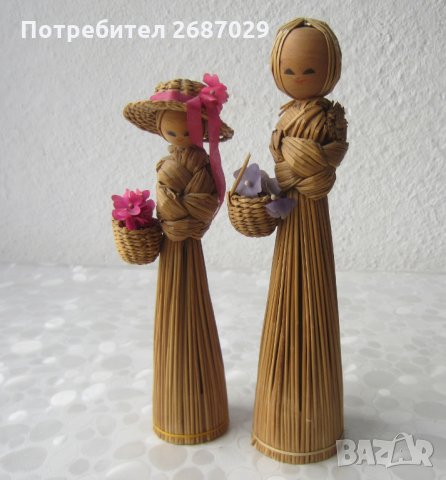 2 сламени кукли мадами, снимка 1 - Статуетки - 29471602
