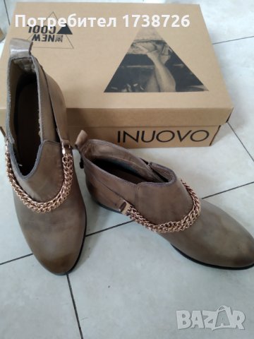 Намалявам - 100 лв! Чисто нови, удобни и елегантни маркови ботички от естествена кожа, снимка 2 - Дамски боти - 31201946