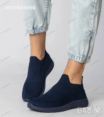 Дамски ниски маратонки Kreta с горна част тип чорап, 2цвята , снимка 3 - Маратонки - 50989248