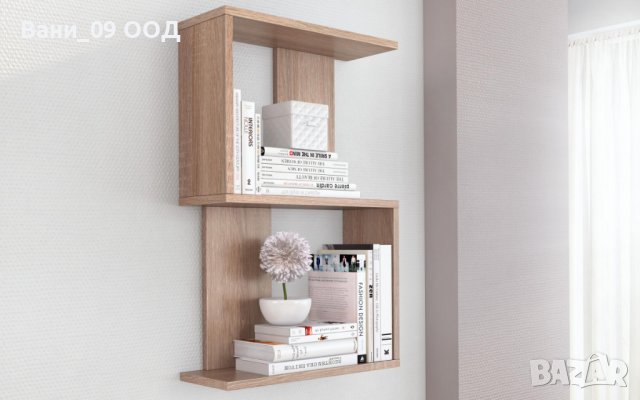 Стенна етажерка с елегантен дизайн , снимка 2 - Етажерки - 42101052