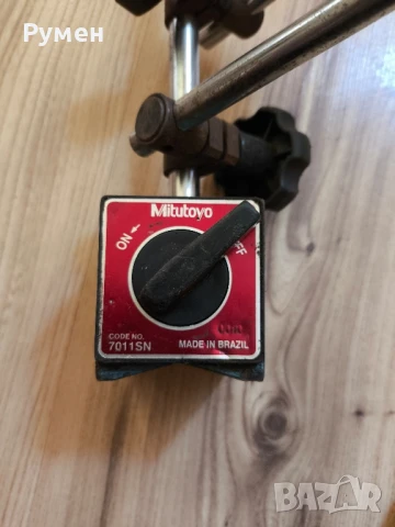 Магнитна основа Mitutoyo 7011sn с магнитна сила 600 N, снимка 9 - Други инструменти - 51148644