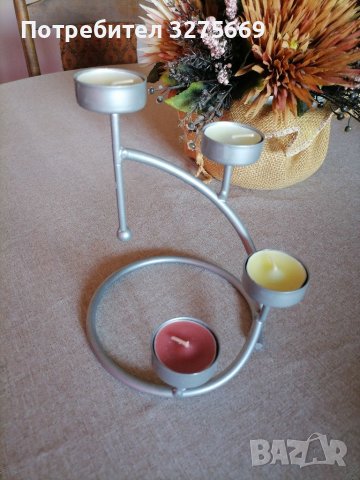 Стилен и елегантен свещник, снимка 2 - Декорация за дома - 37819546