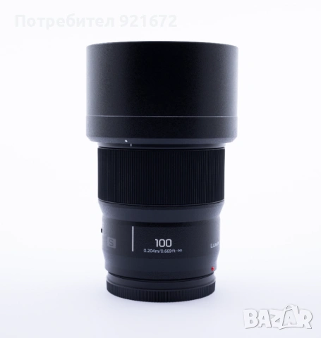 Panasonic Lumix S 100mm f/2.8 Macro - Leica L - КАТО НОВ, Пълен комплект, снимка 3 - Обективи и филтри - 54357719