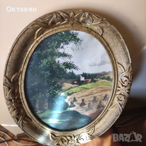 Фото картина с барокова рамка, снимка 4 - Гоблени - 52703708