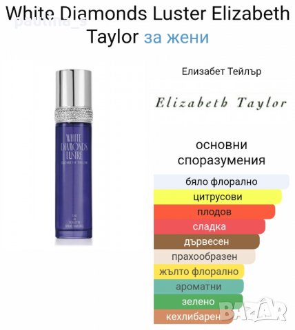 Аристократичен парфюм White diamonds Lustre by Elizabeth Taylor 236ml EDT , снимка 3 - Дамски парфюми - 33658406