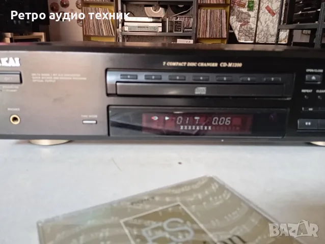 AKAI CD-M1200 changer 7compact disc, снимка 2 - Аудиосистеми - 56292945