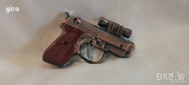 Метална запалка пистолет Beretta 92 , снимка 2 - Запалки - 55803528