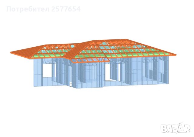 Къща,Бунгало,Преместваема къща,Сглобяеми къщи,Модулни,Жилищни-100м² 