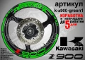 Kawasaki Z900 кантове и надписи за джанти, снимка 5